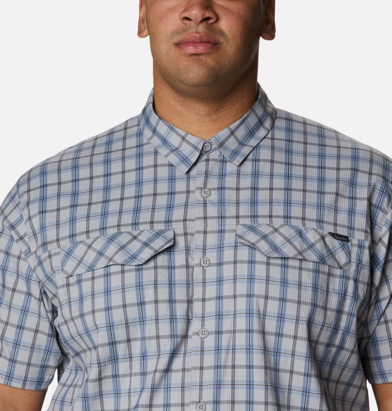 Chemise à manches courtes Silver Ridge Lite Plaid pour homme - Tailles fortes, Color: Columbia Grey Switchback Madras, image 4