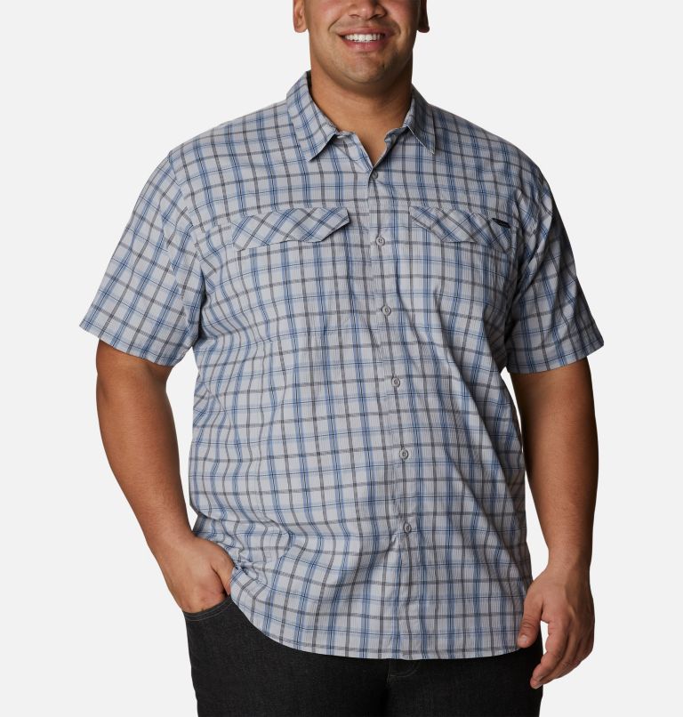 Chemise à manches courtes Silver Ridge Lite Plaid pour homme - Tailles fortes, Color: Columbia Grey Switchback Madras, image 1
