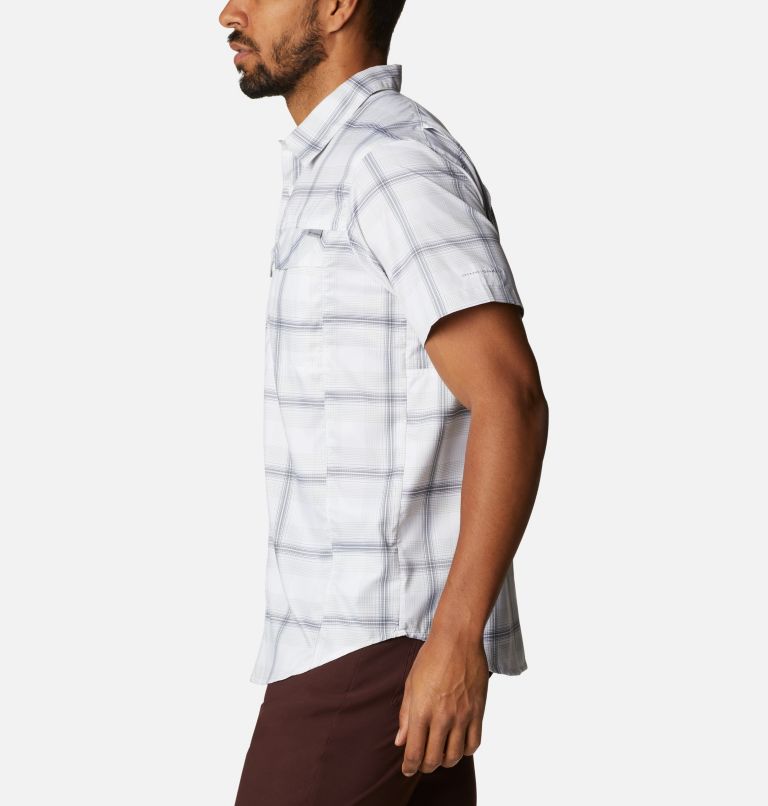 Chemise à manches courtes Silver Ridge Lite Plaid pour homme - Tailles fortes, Color: White Large Plaid, image 3
