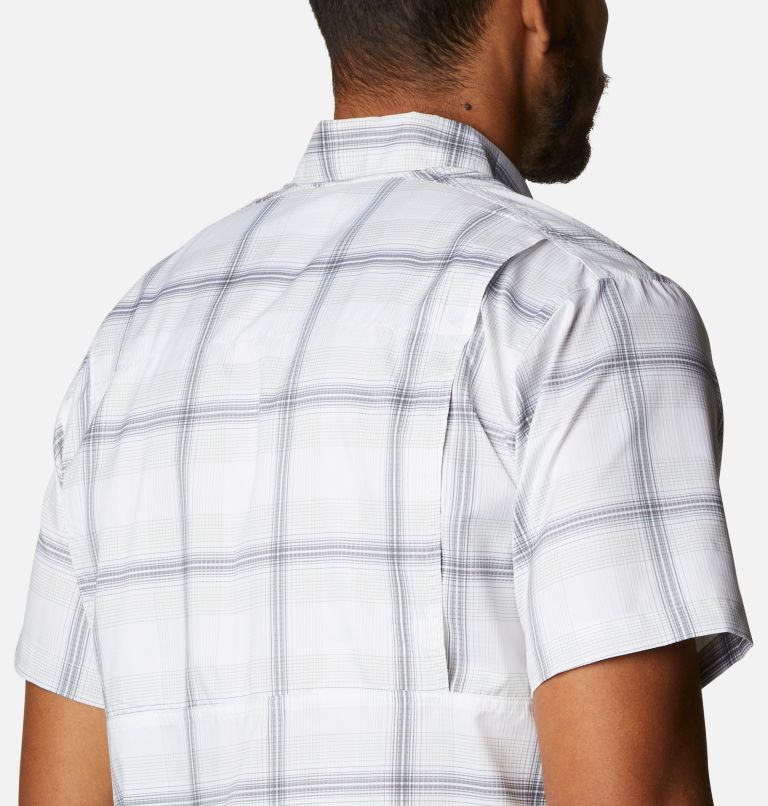Chemise à manches courtes Silver Ridge Lite Plaid pour homme - Tailles fortes, Color: White Large Plaid, image 5