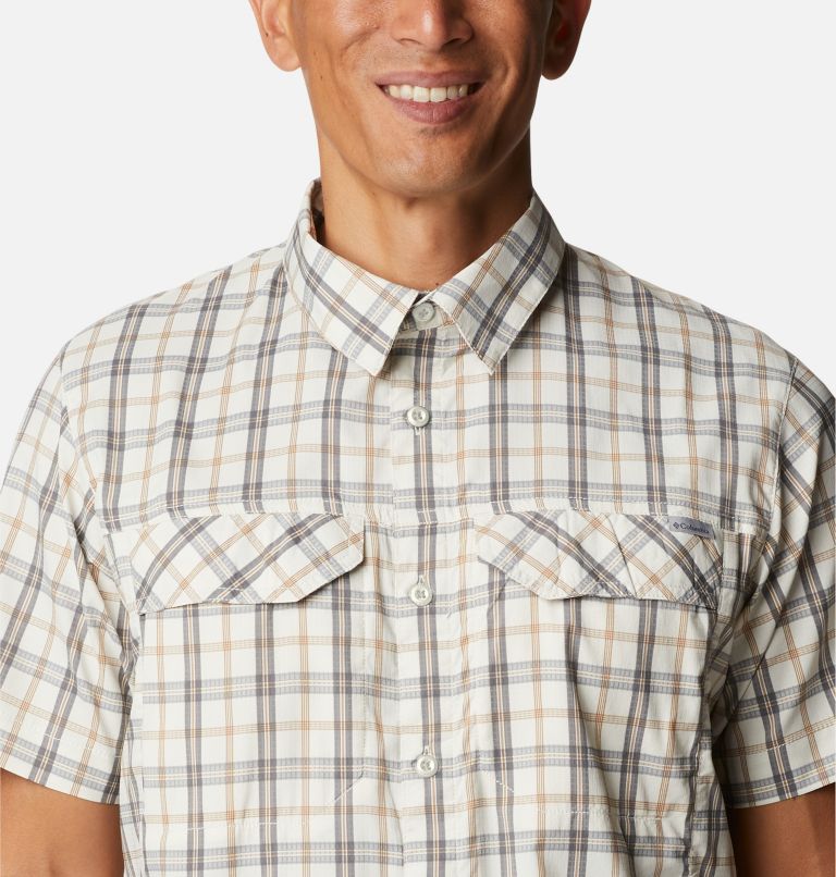 Thumbnail: Men's Silver Ridge Lite Plaid Short Sleeve Shirt, Color: Chalk Switchback Madras, image 4