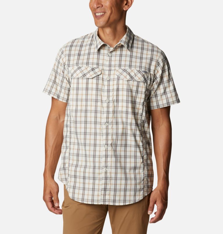 Thumbnail: Men's Silver Ridge Lite Plaid Short Sleeve Shirt, Color: Chalk Switchback Madras, image 1
