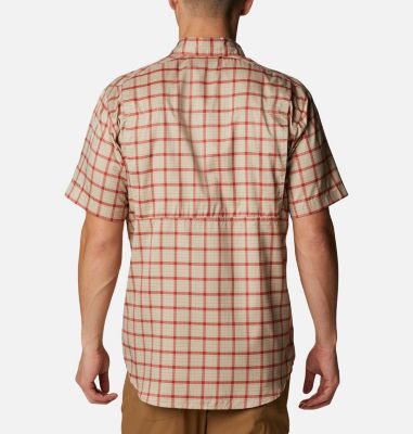 Men's Silver Ridge Lite Plaid&trade; Short Sleeve Shirt Silver Ridge Lite Plaid&trade; Short Sleeve | 352 | XL, Ancient Fossil Small Grid, back