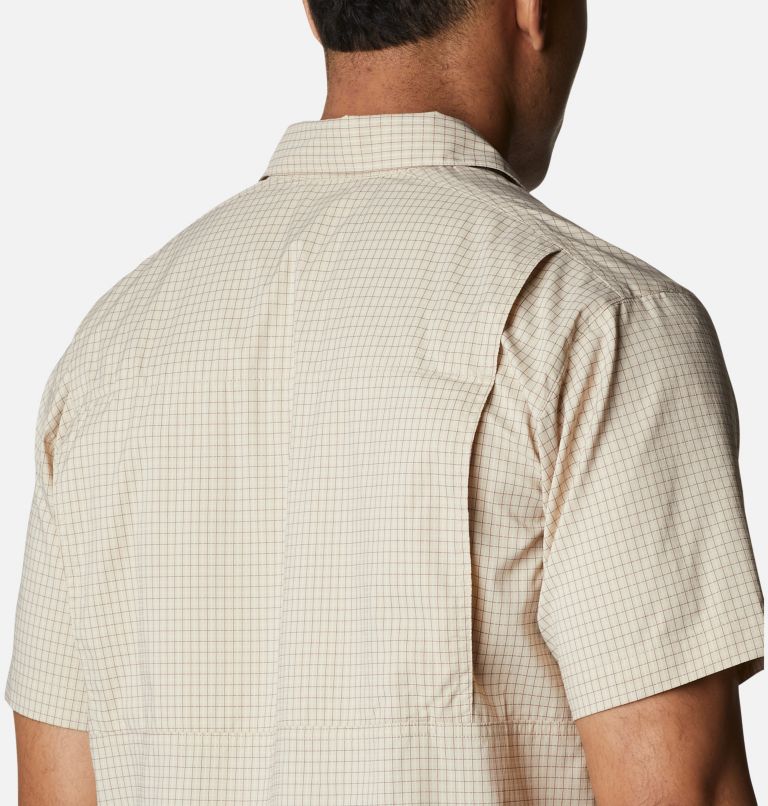 Men's Silver Ridge Lite Plaid Short Sleeve Shirt, Color: Ancient Fossil, Quiet Grid, image 5