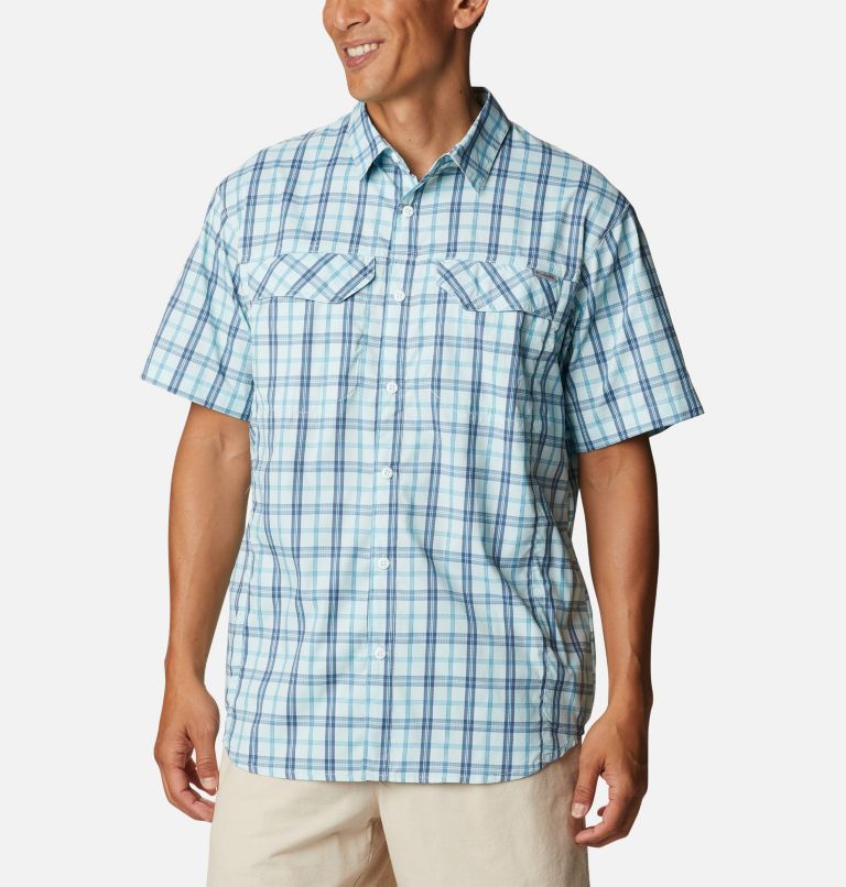 Thumbnail: Chemise Manches Courtes Silver Ridge Lite Plaid Homme, Color: Icy Morn Switchback Madras, image 1