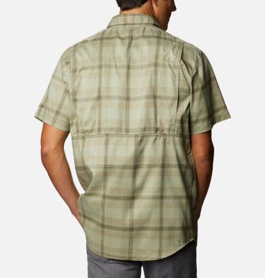 Men's Silver Ridge Lite Plaid&trade; Short Sleeve Shirt Silver Ridge Lite Plaid&trade; Short Sleeve | 352 | XL, Safari Large Plaid, back