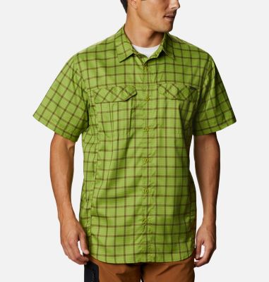 Men's Silver Ridge Lite Plaid&trade; Short Sleeve Shirt Silver Ridge Lite Plaid&trade; Short Sleeve | 352 | XL, Matcha Small Grid, front