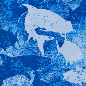 Vivid Blue Inside Out Camo