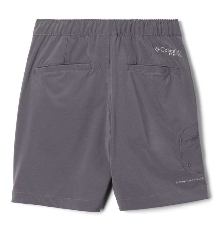 Boys' PFG Terminal Tackle Shorts, Color: City Grey, image 2