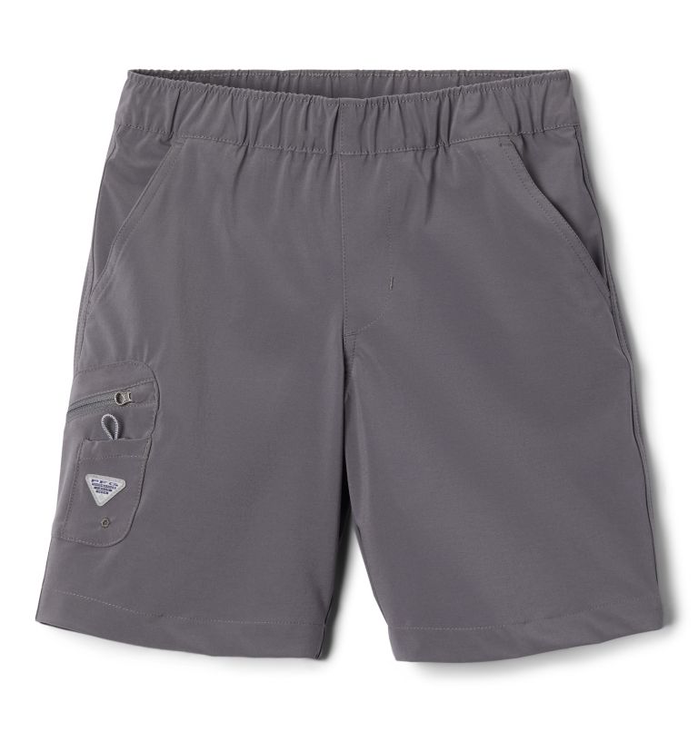 Boys' PFG Terminal Tackle Shorts, Color: City Grey, image 1