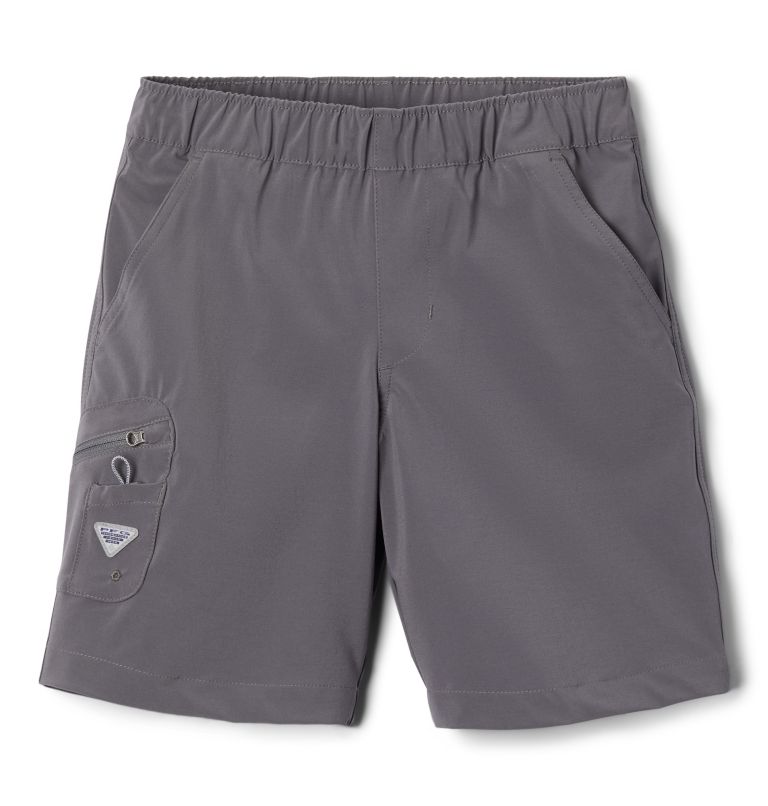 Boys' PFG Terminal Tackle Shorts, Color: City Grey