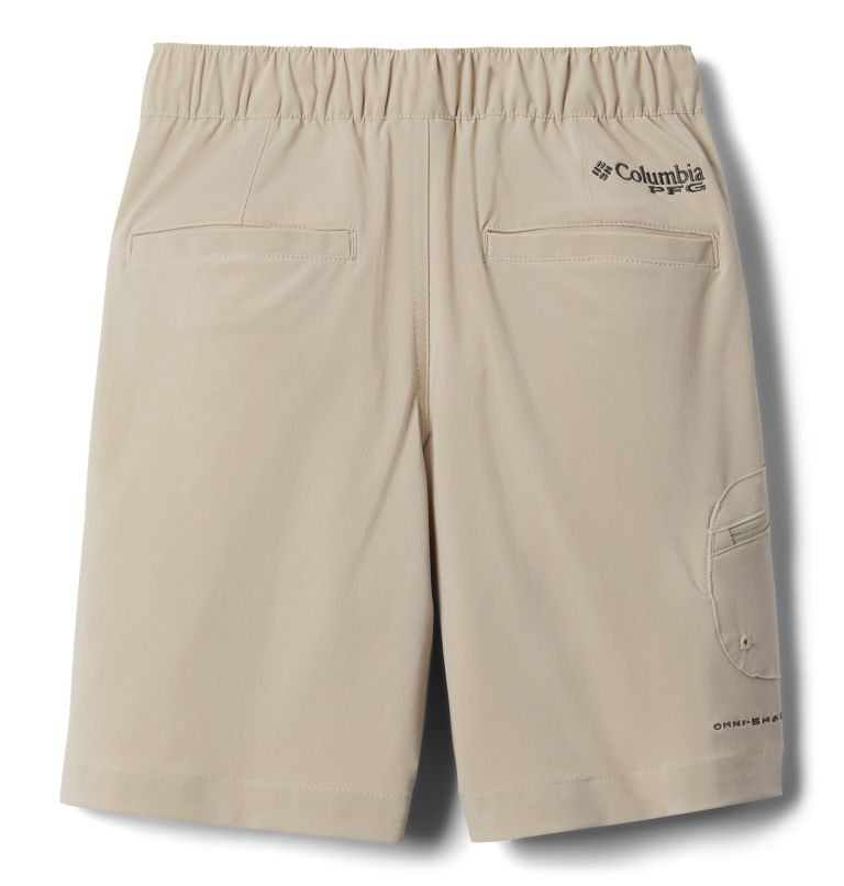 Thumbnail: Boys' PFG Terminal Tackle Shorts, Color: Fossil, image 2