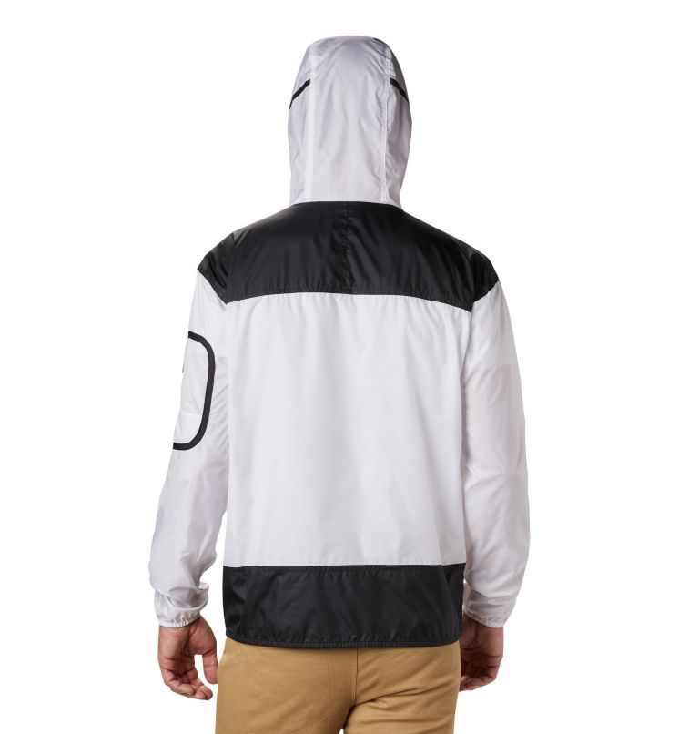 Men's Challenger Windbreaker, Color: White, Black, image 2