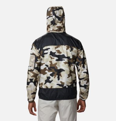 Men's Challenger&trade; Windbreaker Challenger&trade; Windbreaker | 271 | S, Ancient Fossil Trad Camo, Black, back