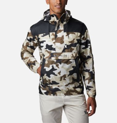 Men's Challenger&trade; Windbreaker Challenger&trade; Windbreaker | 271 | S, Ancient Fossil Trad Camo, Black, front