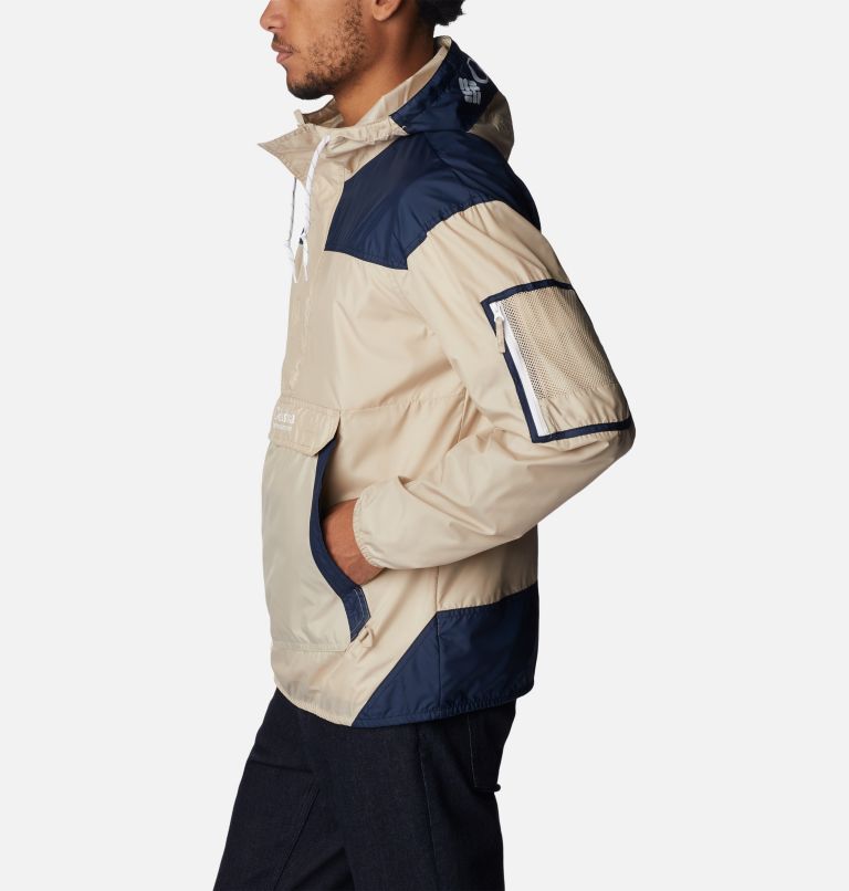 Challenger Windbreaker | 273 | S, Color: Ancient Fossil, Collegiate Navy, image 3