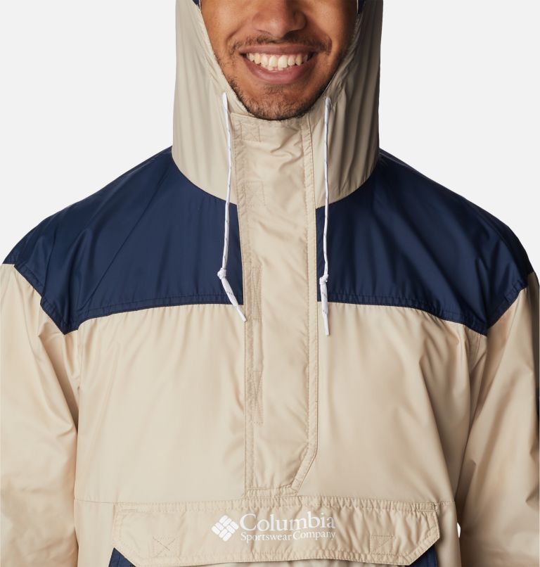 Challenger Windbreaker | 273 | S, Color: Ancient Fossil, Collegiate Navy, image 4