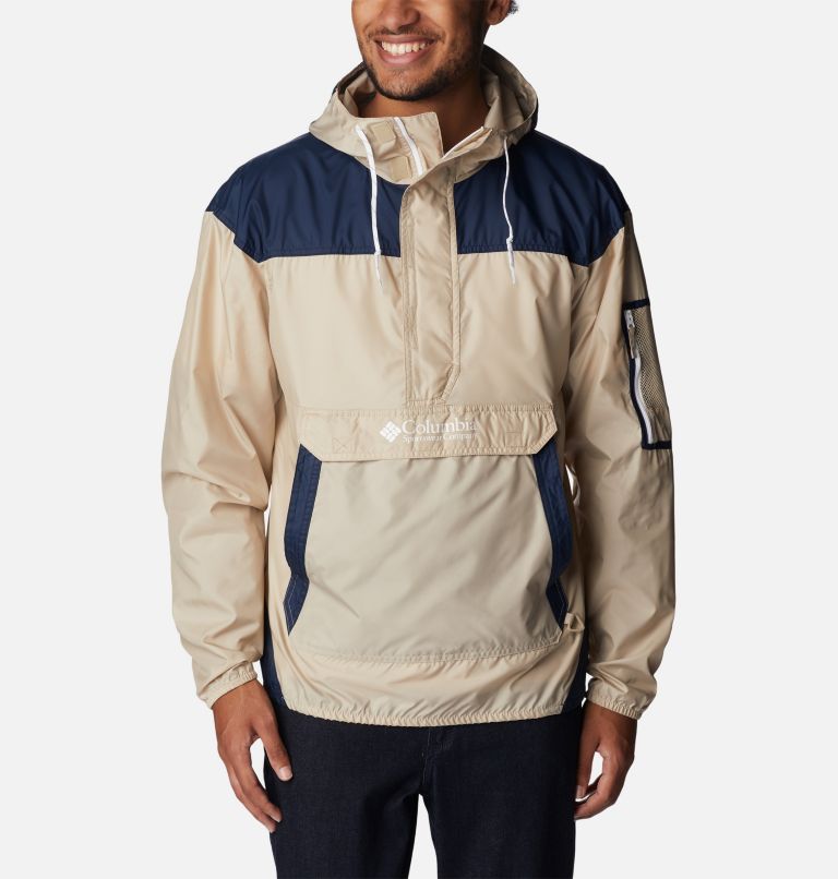 Challenger Windbreaker | 273 | S, Color: Ancient Fossil, Collegiate Navy, image 1