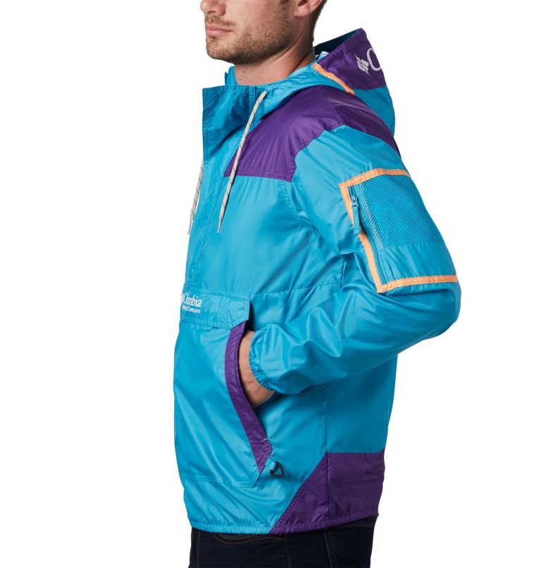 Challenger Windbreaker | 450 | M, Color: Clear Water, Vivid Purple, image 3