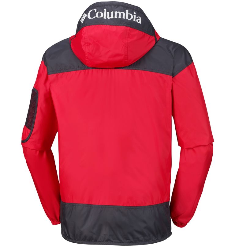 Challenger&trade; Windbreaker | 613 | S Men's Challenger&trade; Windbreaker, Mountain Red, Black, back