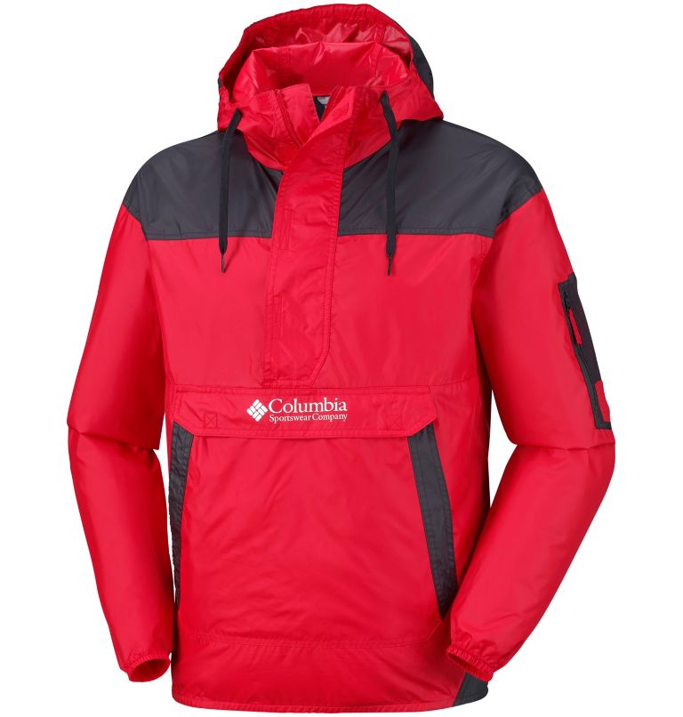 Challenger&trade; Windbreaker | 613 | S Men's Challenger&trade; Windbreaker, Mountain Red, Black, front