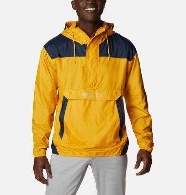 Men's Challenger&trade; Windbreaker Challenger&trade; Windbreaker | 271 | S, Bright Gold, Collegiate Navy, front
