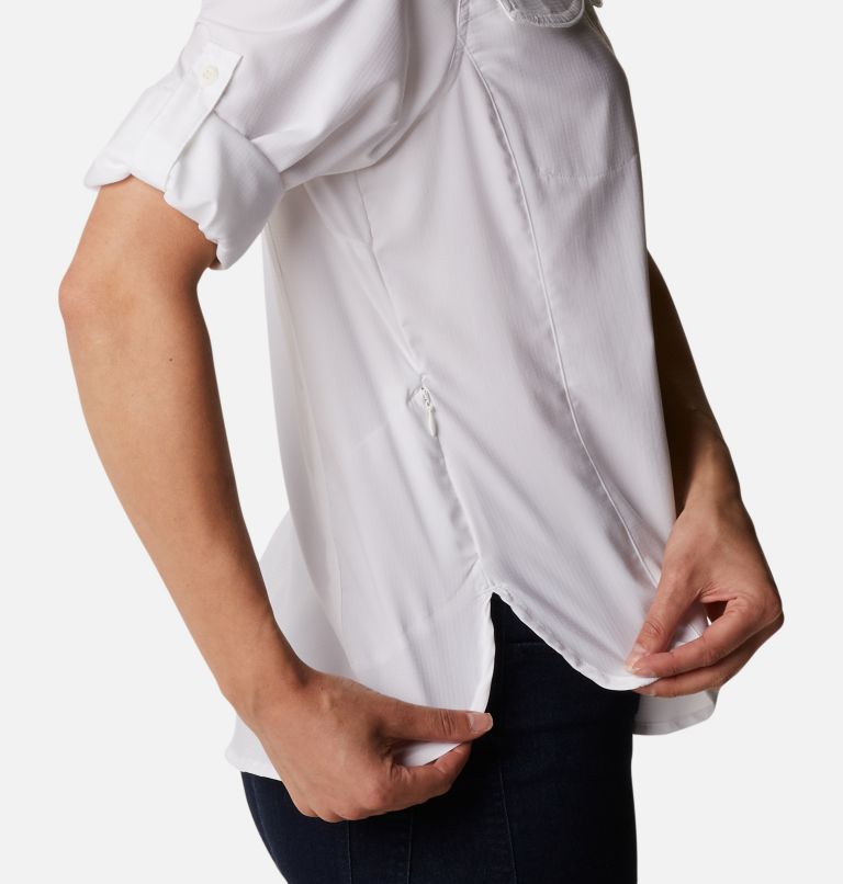 Women’s Silver Ridge Lite Long Sleeve, Color: White, image 6