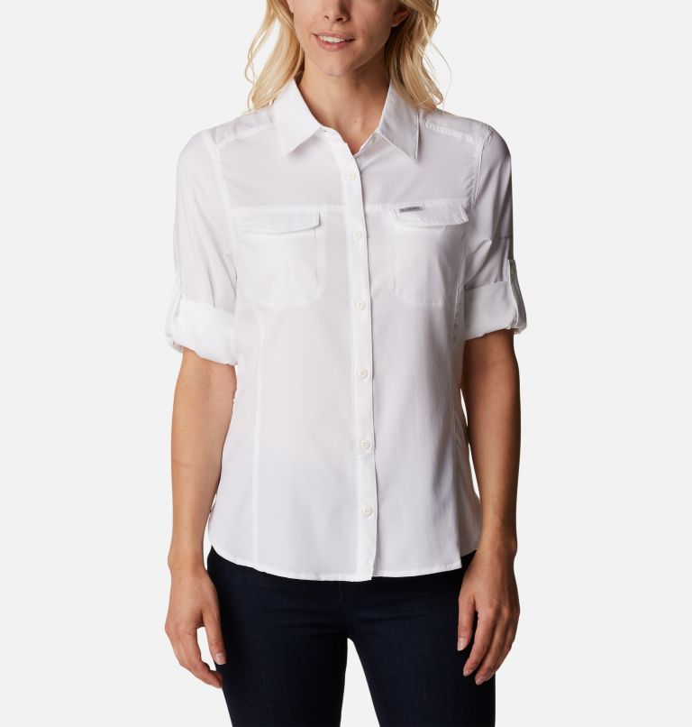 Women’s Silver Ridge Lite Long Sleeve, Color: White, image 7