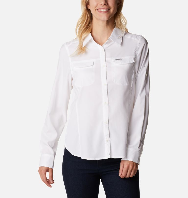 Women’s Silver Ridge Lite Long Sleeve, Color: White, image 1