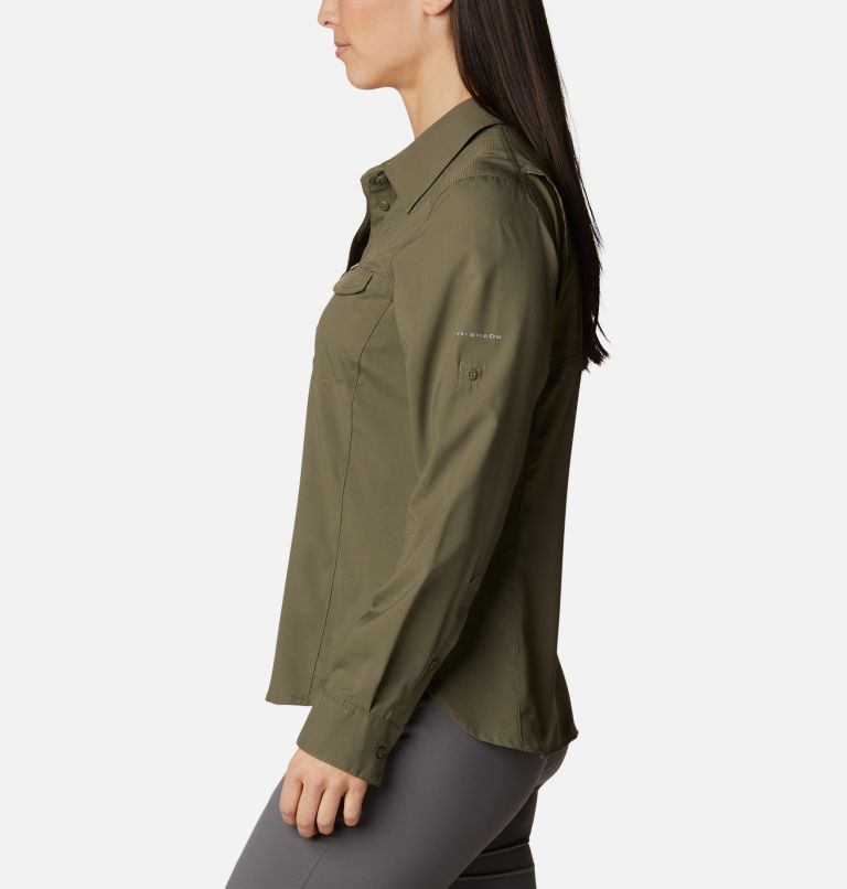 Women’s Silver Ridge Lite Long Sleeve, Color: Stone Green, image 3