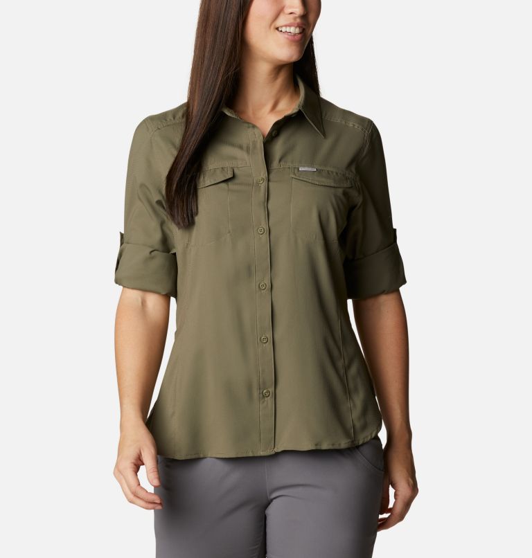 Women’s Silver Ridge Lite Long Sleeve, Color: Stone Green, image 7
