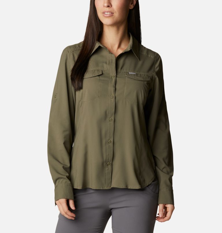 Women’s Silver Ridge Lite Long Sleeve, Color: Stone Green, image 1