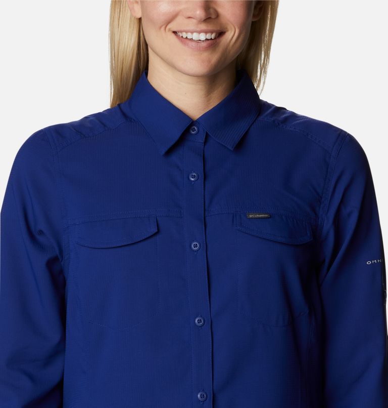 Thumbnail: Silver Ridge Lite Long Sleeve Shirt | 432 | M, Color: Dark Sapphire, image 4