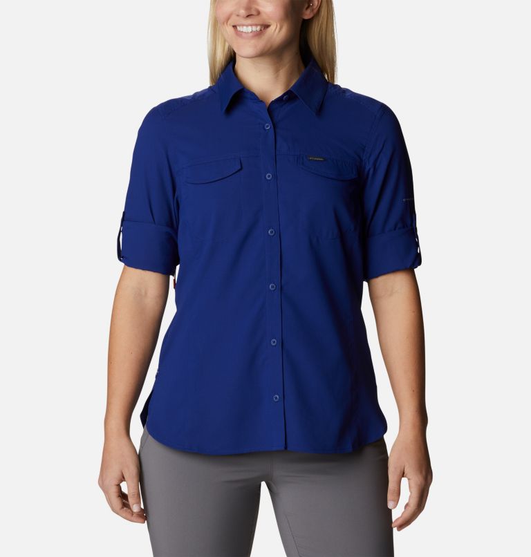 Thumbnail: Silver Ridge Lite Long Sleeve Shirt | 432 | M, Color: Dark Sapphire, image 7