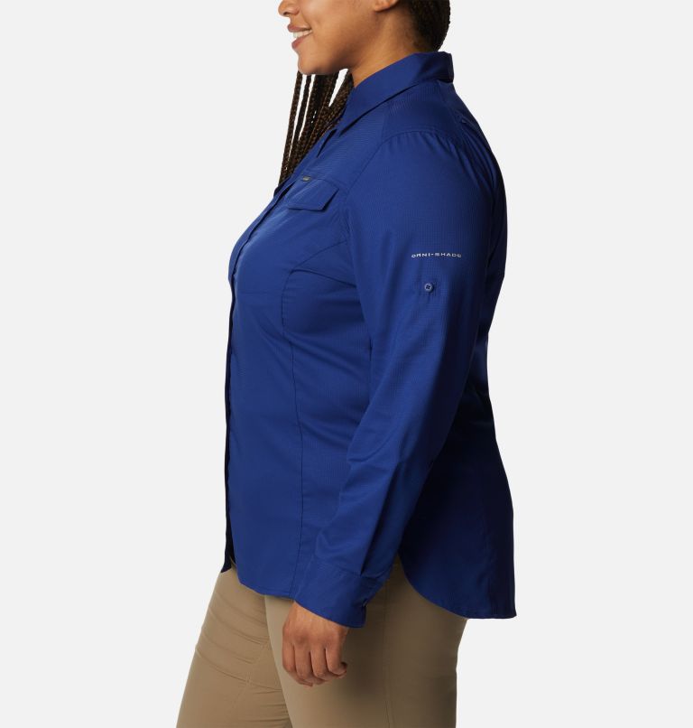 Thumbnail: Women’s Silver Ridge Lite Long Sleeve Shirt - Plus Size, Color: Dark Sapphire, image 3