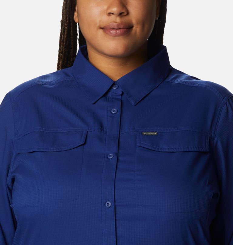 Women’s Silver Ridge Lite Long Sleeve Shirt - Plus Size, Color: Dark Sapphire, image 4