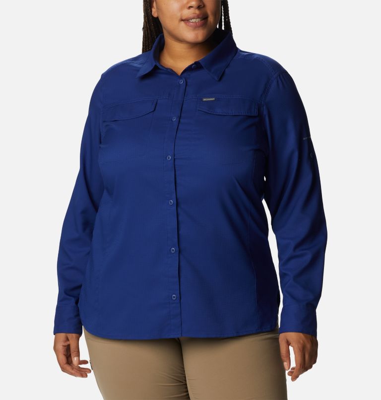 Thumbnail: Women’s Silver Ridge Lite Long Sleeve Shirt - Plus Size, Color: Dark Sapphire, image 1