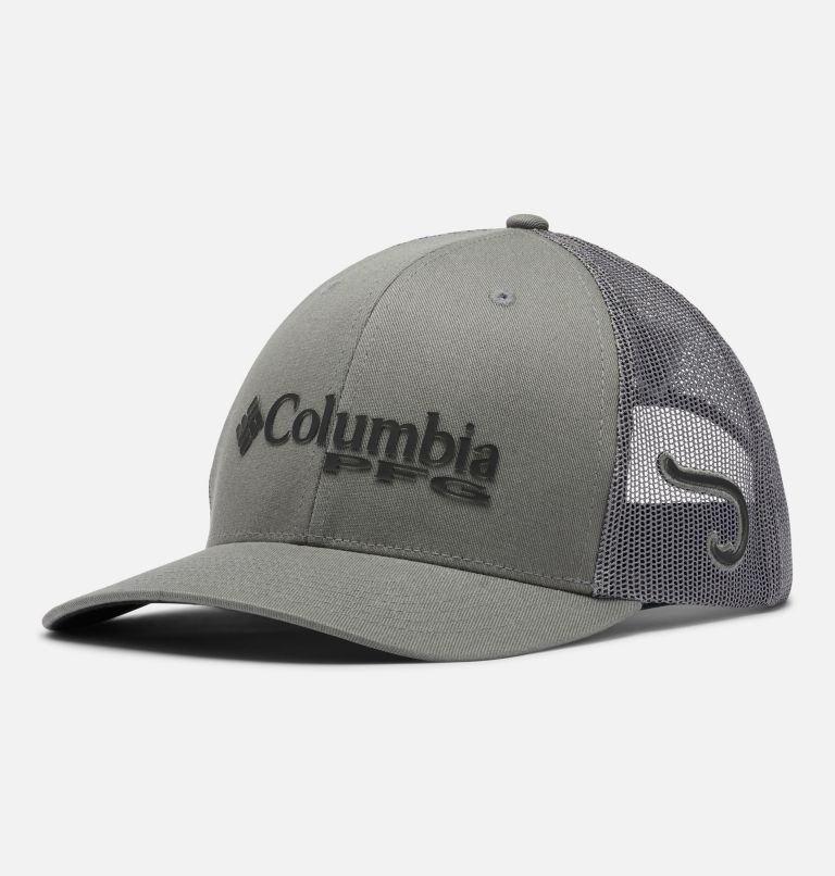 PFG Logo Mesh Snapback, Color: Titanium, Black, Hook, image 1