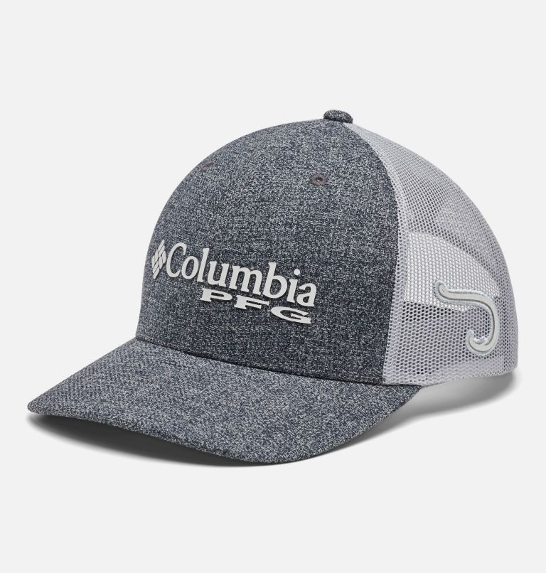 Columbia Performance Fishing Gear Blue Trucker Ball Cap Hat Snapback