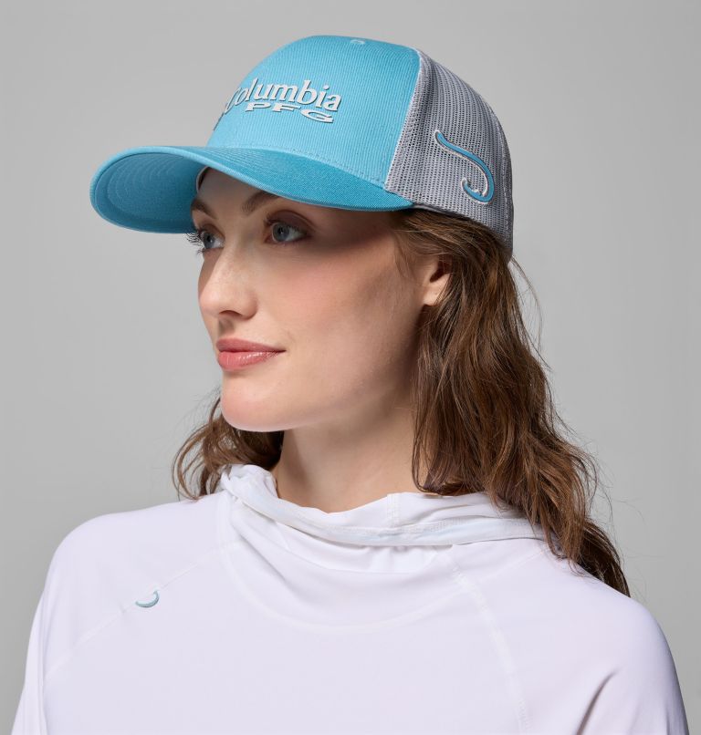 PFG Logo Mesh Snapback, Color: Vintage Blue, Hook, image 5