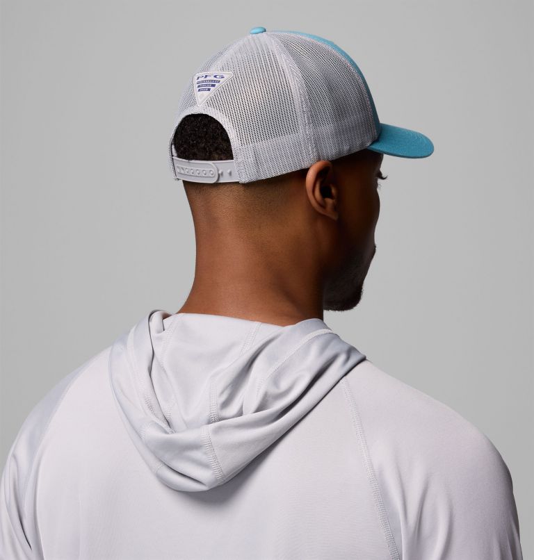 PFG Logo Mesh Snapback, Color: Vintage Blue, Hook, image 4