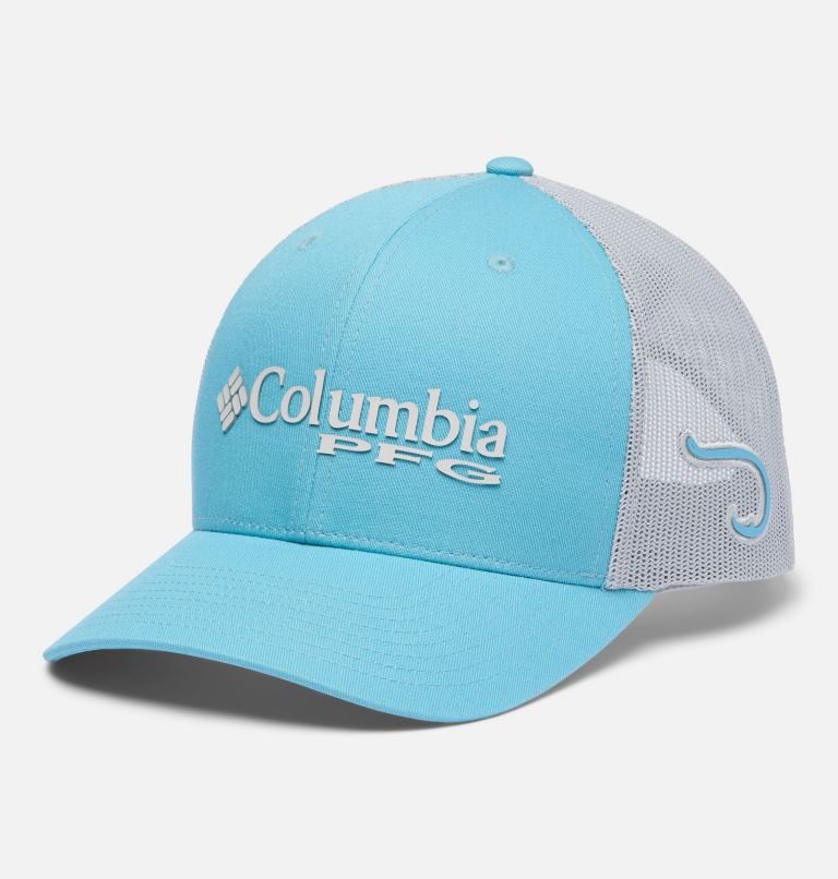 PFG Logo Mesh Snapback, Color: Vintage Blue, Hook, image 1