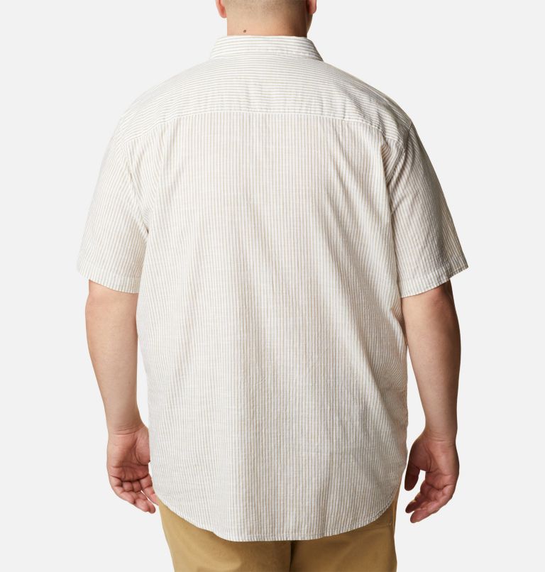 Thumbnail: Men's Under Exposure Yarn Dye Short Sleeve Shirt – Big, Color: Savory Oxford Stripe, image 2