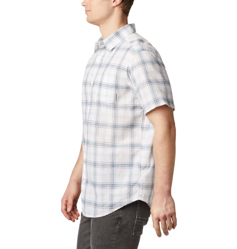 Under Exposure YD Short Sleeve Shirt | 100 | S, Color: White Tartan Plaid, image 3