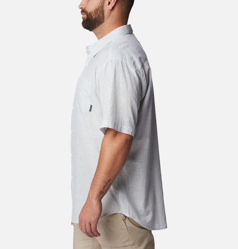 Under Exposure YD Short Sleeve Shirt | 350 | L, Color: Niagara Oxford Stripe, image 3