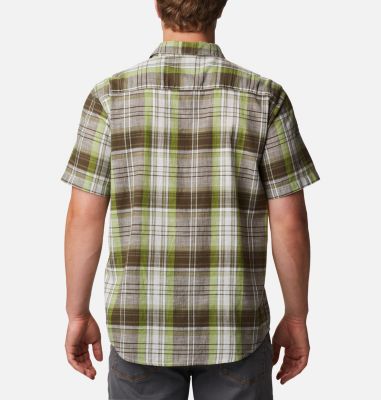 Camisa de manga corta Under Exposure&trade; para hombre Under Exposure&trade; YD Short Sleeve Shirt | 025 | L, Matcha Madras, back