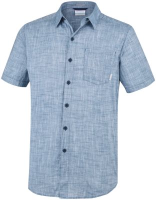 Men's Under Exposure&trade; YD Short Sleeve Shirt Under Exposure&trade; YD Short Sleeve Shirt | 235 | M, Petrol Blue, front