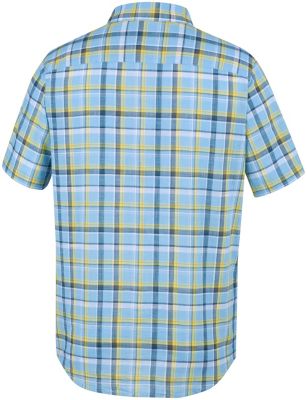 Men's Under Exposure&trade; YD Short Sleeve Shirt Under Exposure&trade; YD Short Sleev | 441 | S, Blue Sky Plaid, back