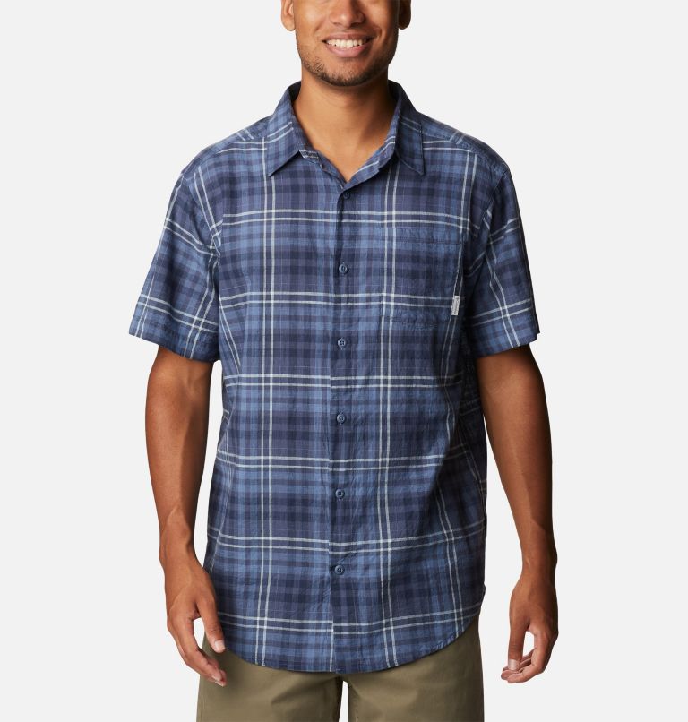 Under Exposure YD Short Sleeve Shirt | 478 | S, Color: Dark Mountain Madras Gingham, image 1