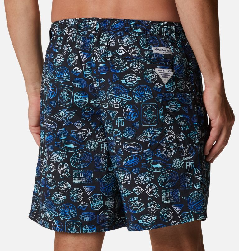 Men's PFG Super Backcast Water Short, Color: Black Tye Dye Print, image 5